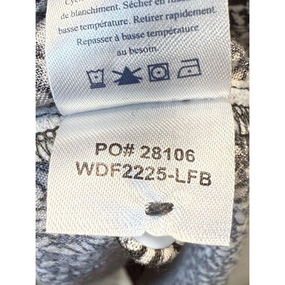 Faherty Montara Mini Dress Women’s Size Large Blue Leaf Batik Short Sleeve - Picture 8 of 9